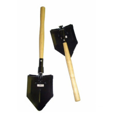 Gardening Folding Steel Shovel with Wooden Handle (CL2T-SL301)